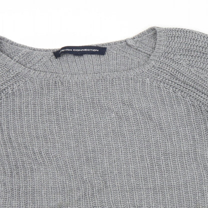 Womens UK Size XS French Connection Grey Pullover Jumper
