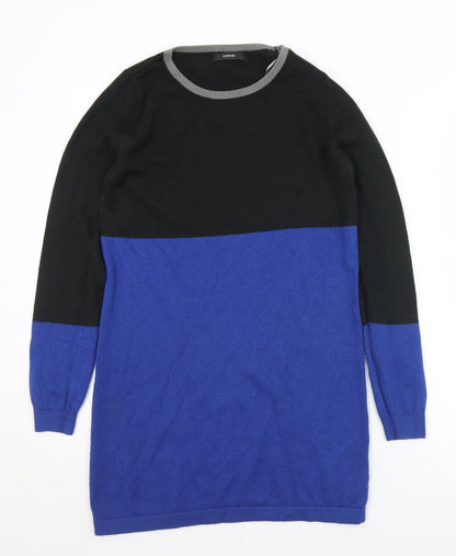 George Womens Blue Crew Neck  Acrylic Pullover Jumper Size 8