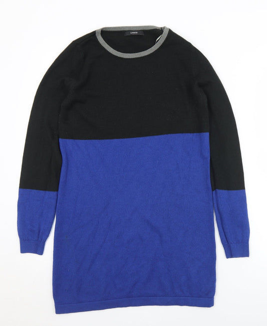 George Womens Blue Crew Neck  Acrylic Pullover Jumper Size 8
