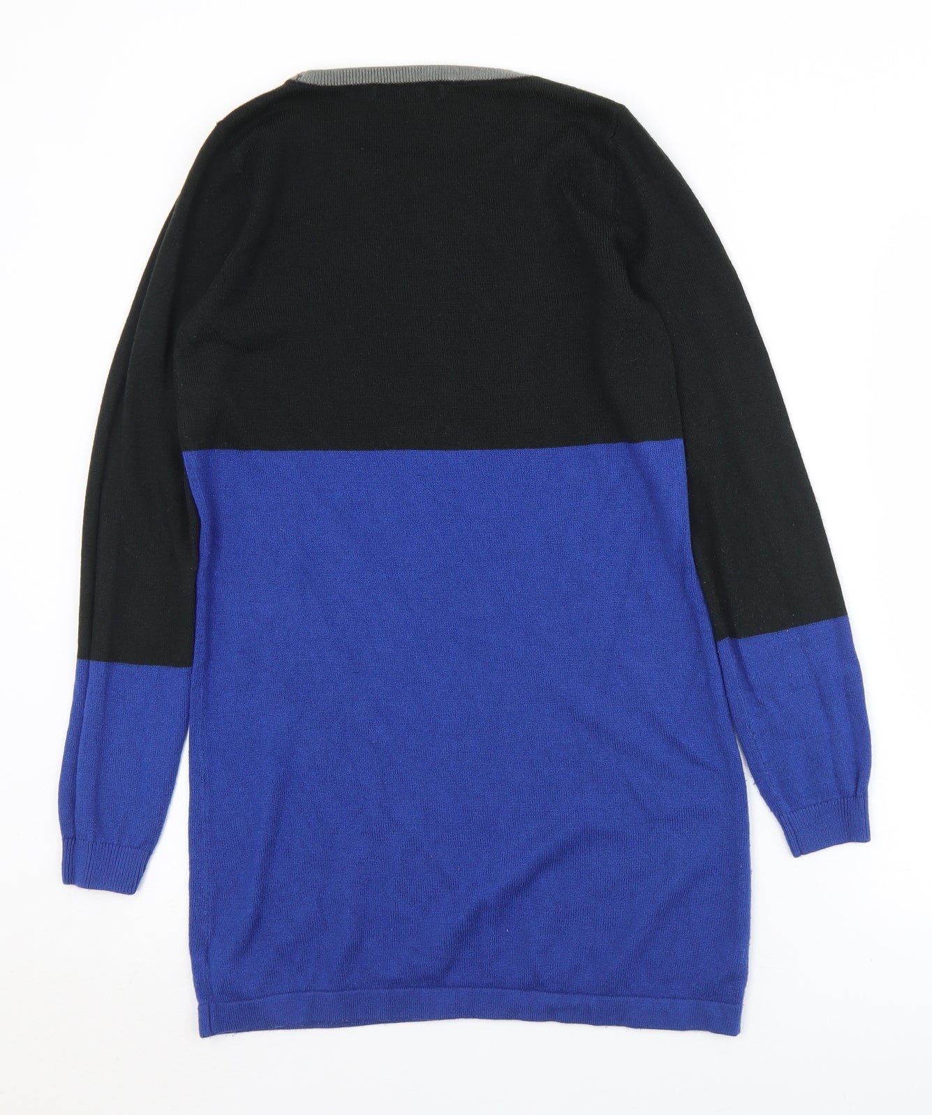 George Womens Blue Crew Neck  Acrylic Pullover Jumper Size 8