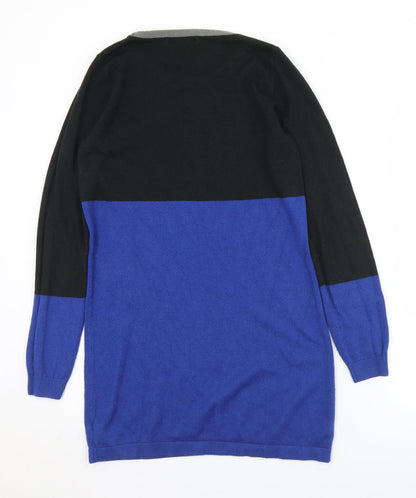 George Womens Blue Crew Neck  Acrylic Pullover Jumper Size 8