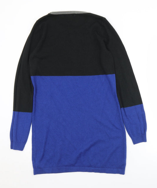 George Womens Blue Crew Neck  Acrylic Pullover Jumper Size 8