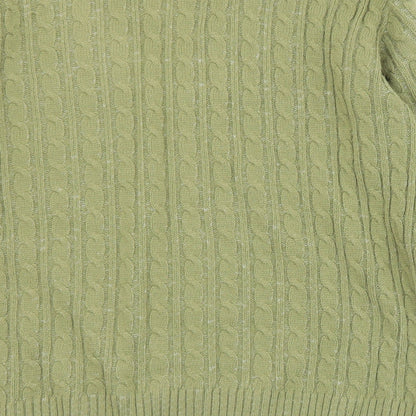 Womens UK Size L CHIC Green Pullover Jumper