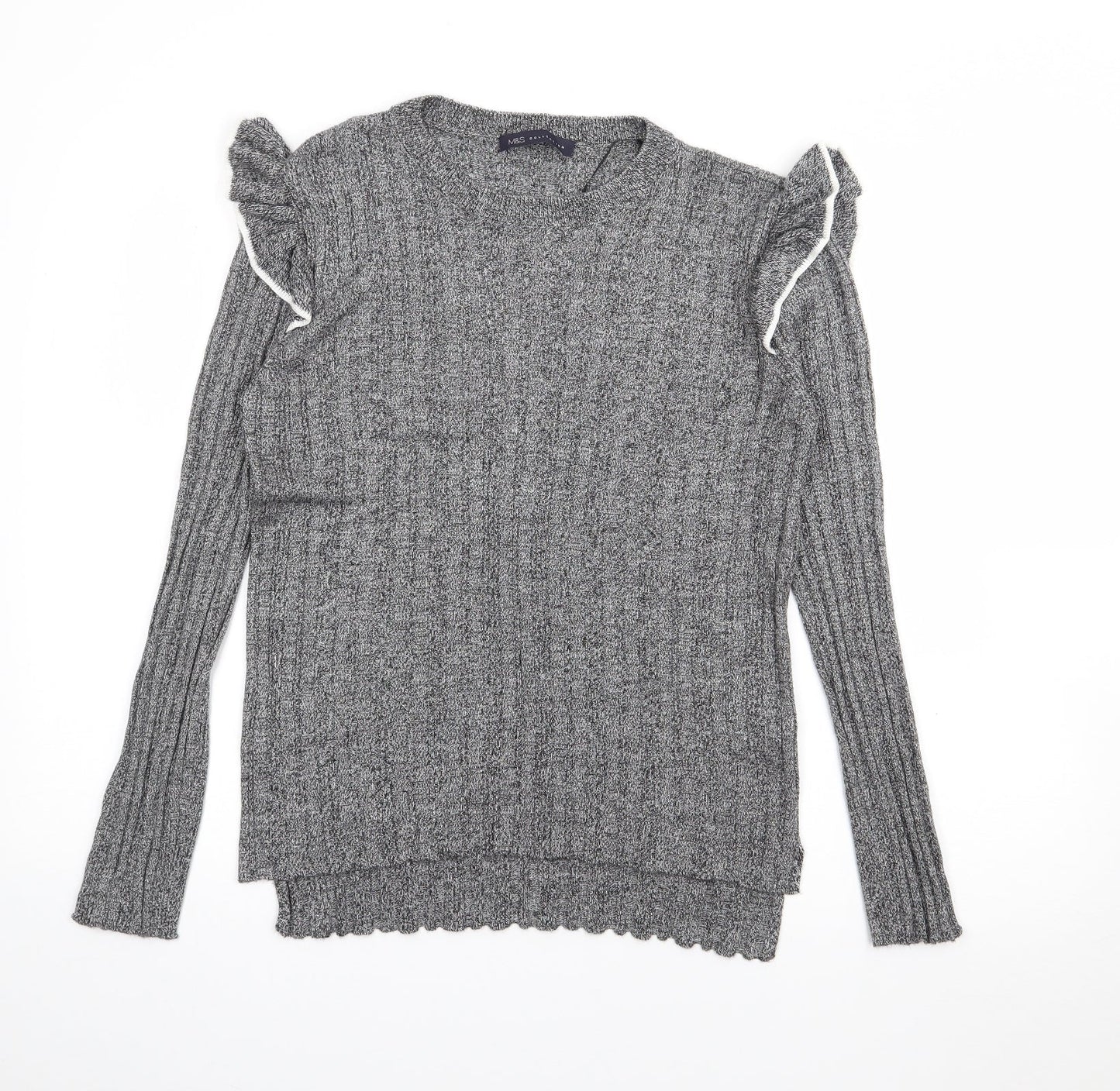 Womens UK Size 12 Marks and Spencer Grey Pullover Jumper