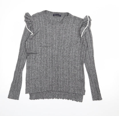 Womens UK Size 12 Marks and Spencer Grey Pullover Jumper