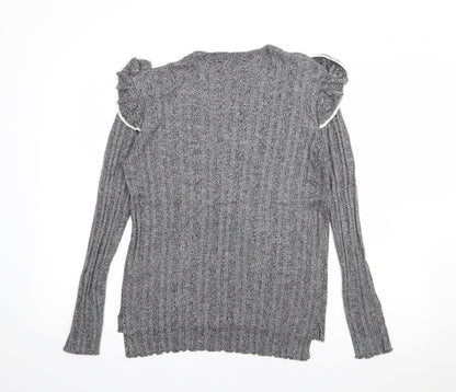 Womens UK Size 12 Marks and Spencer Grey Pullover Jumper