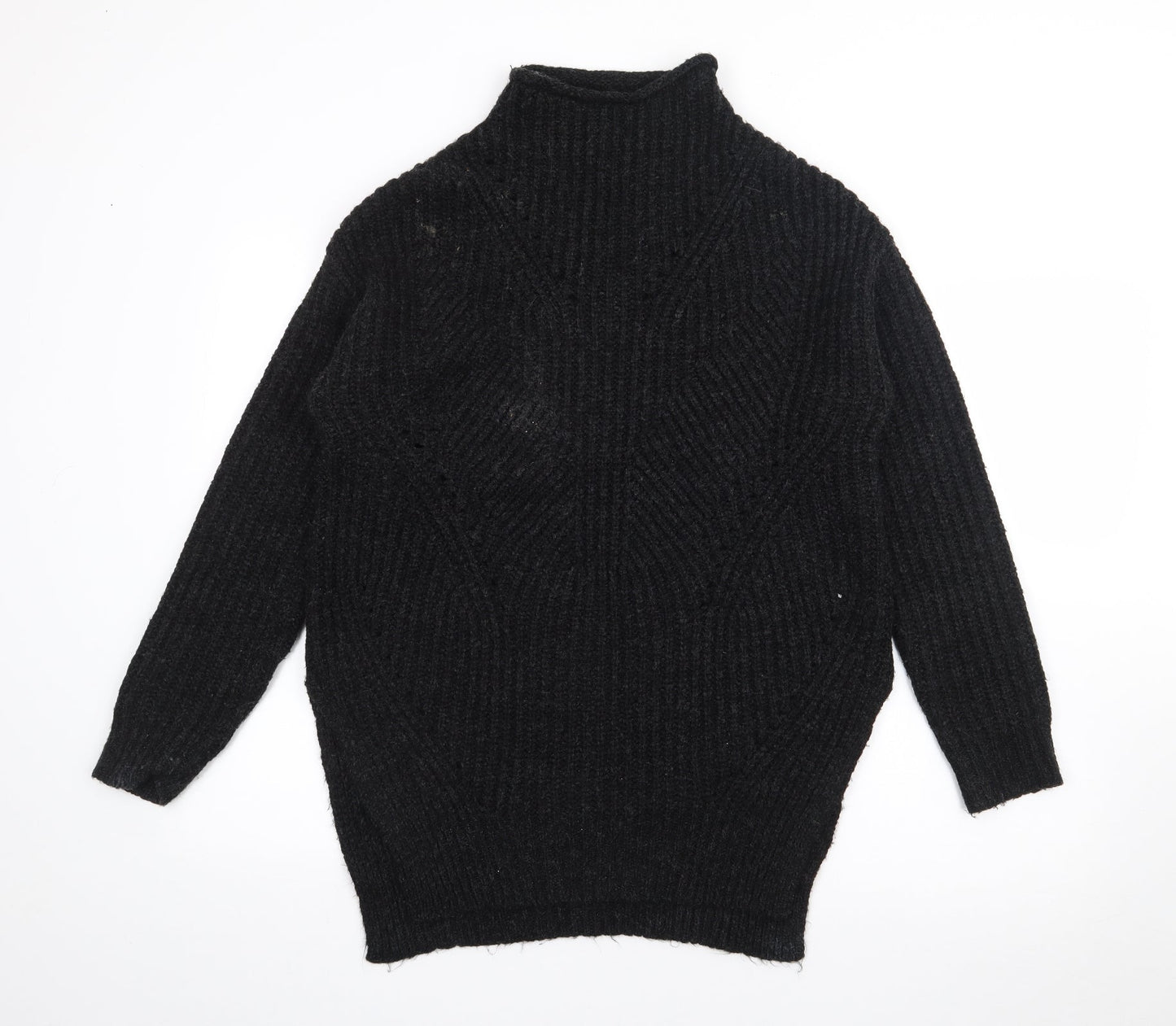 Womens UK Size M Papaya Black Pullover Jumper