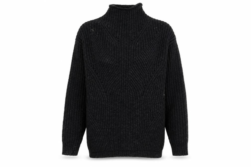 Womens UK Size M Papaya Black Pullover Jumper