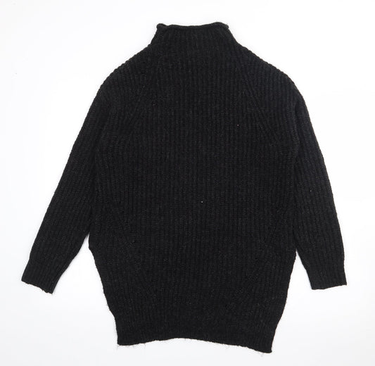 Womens UK Size M Papaya Black Pullover Jumper