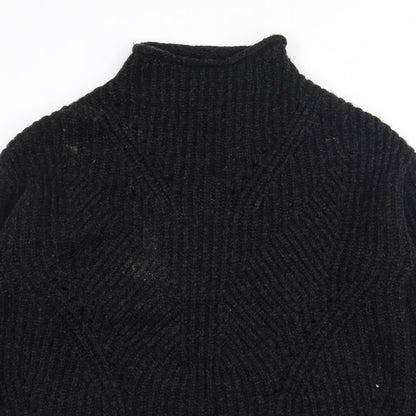 Womens UK Size M Papaya Black Pullover Jumper