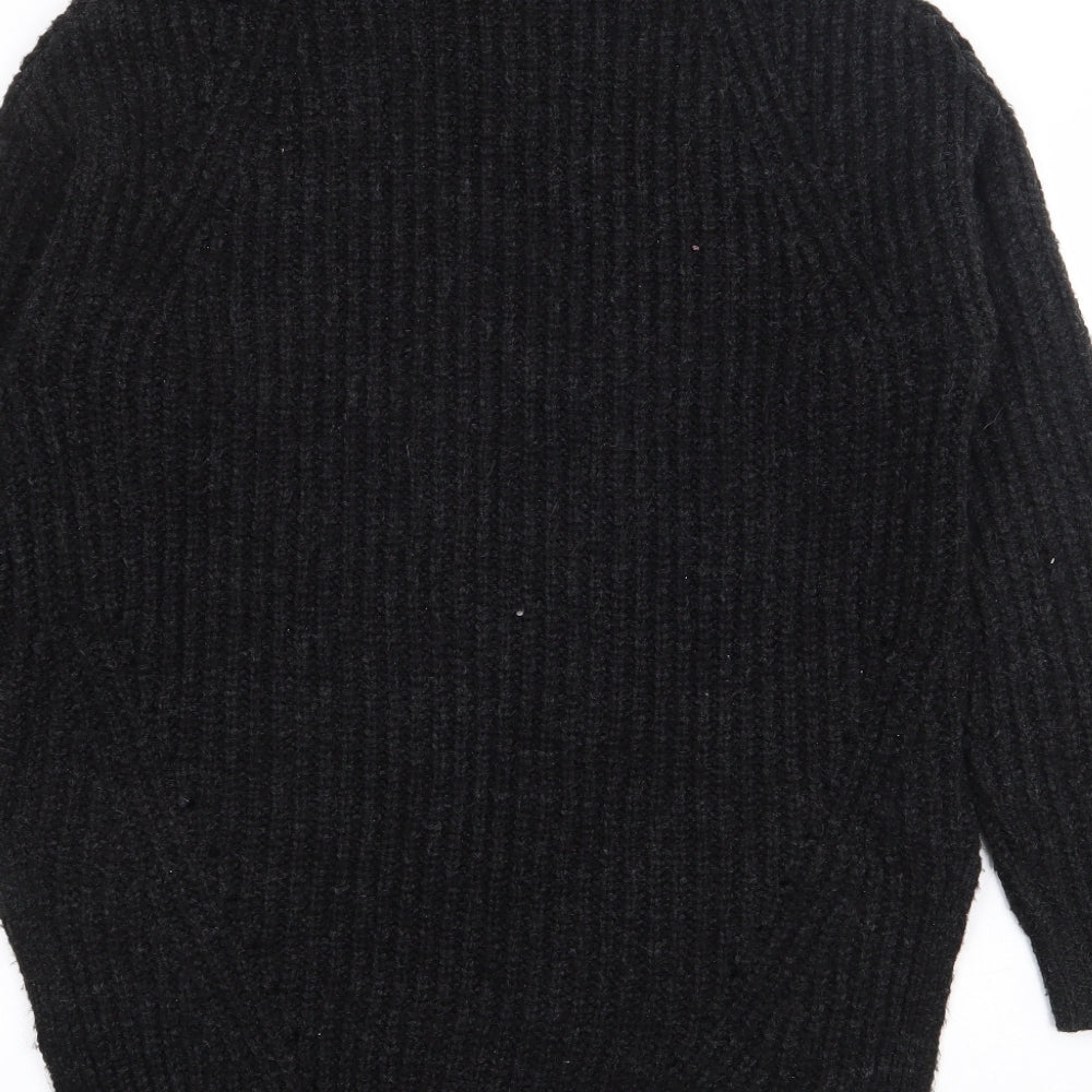 Womens UK Size M Papaya Black Pullover Jumper