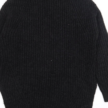 Womens UK Size M Papaya Black Pullover Jumper