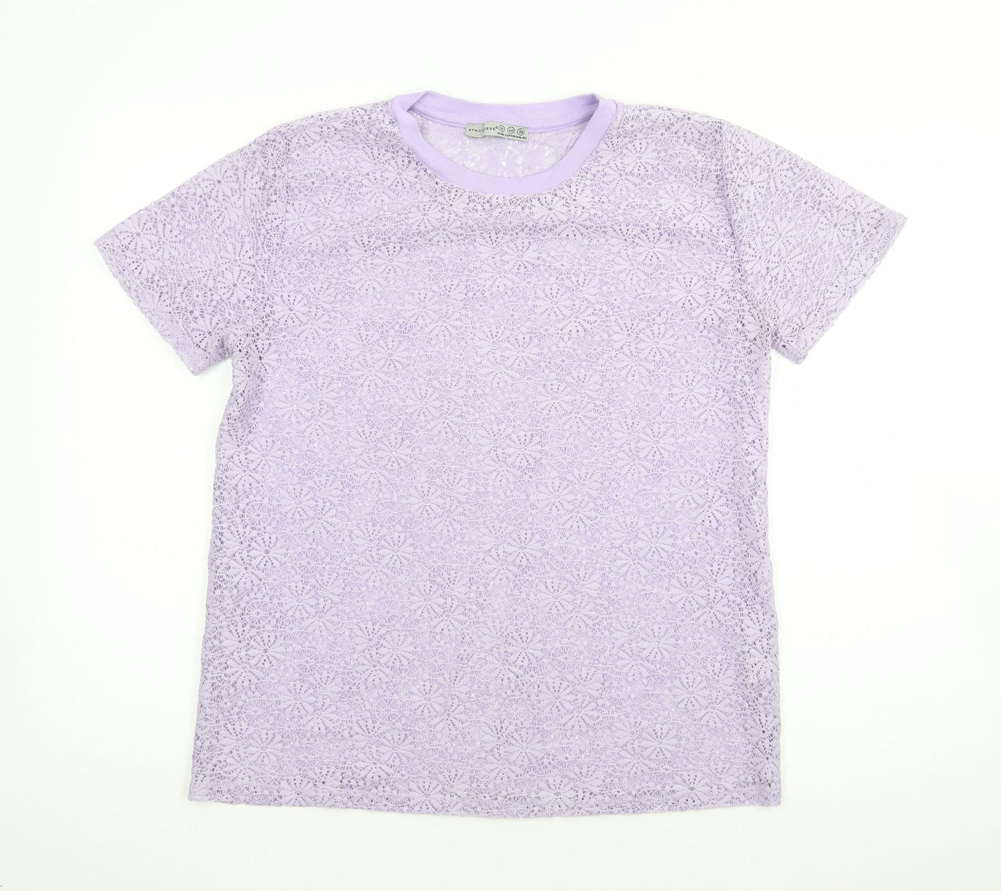 Atmosphere Womens Purple Crew Neck  Polyester Pullover Jumper Size 12