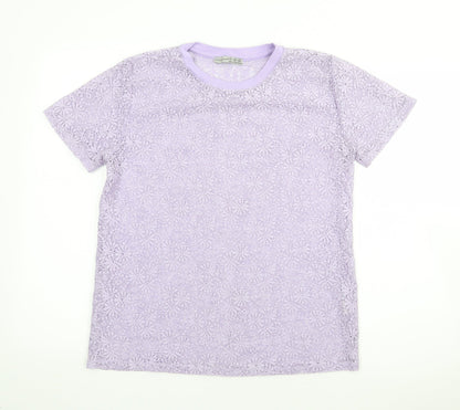 Atmosphere Womens Purple Crew Neck  Polyester Pullover Jumper Size 12