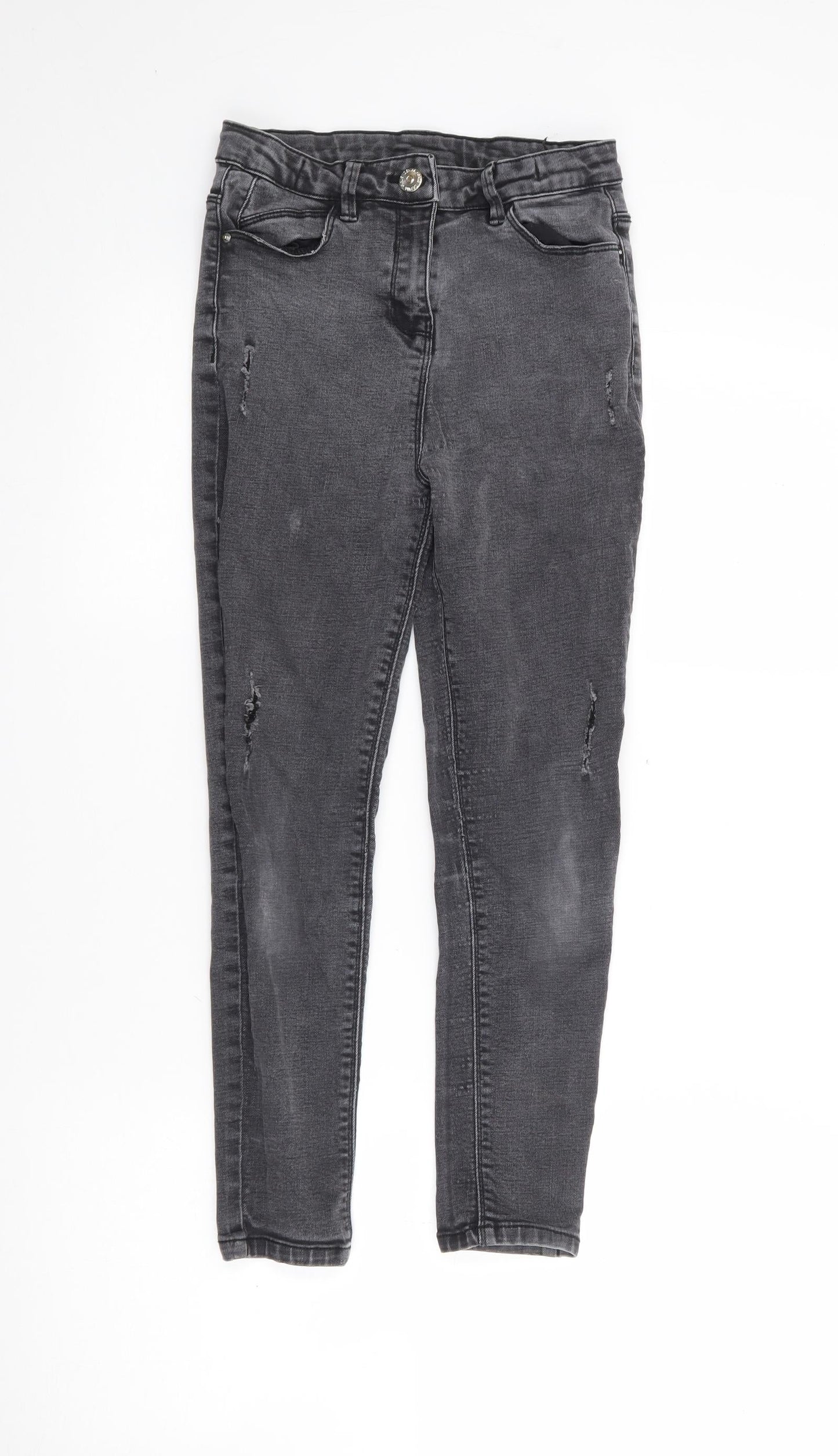 Matalan Girls Black  Cotton Skinny Jeans Size 11 Years  Regular