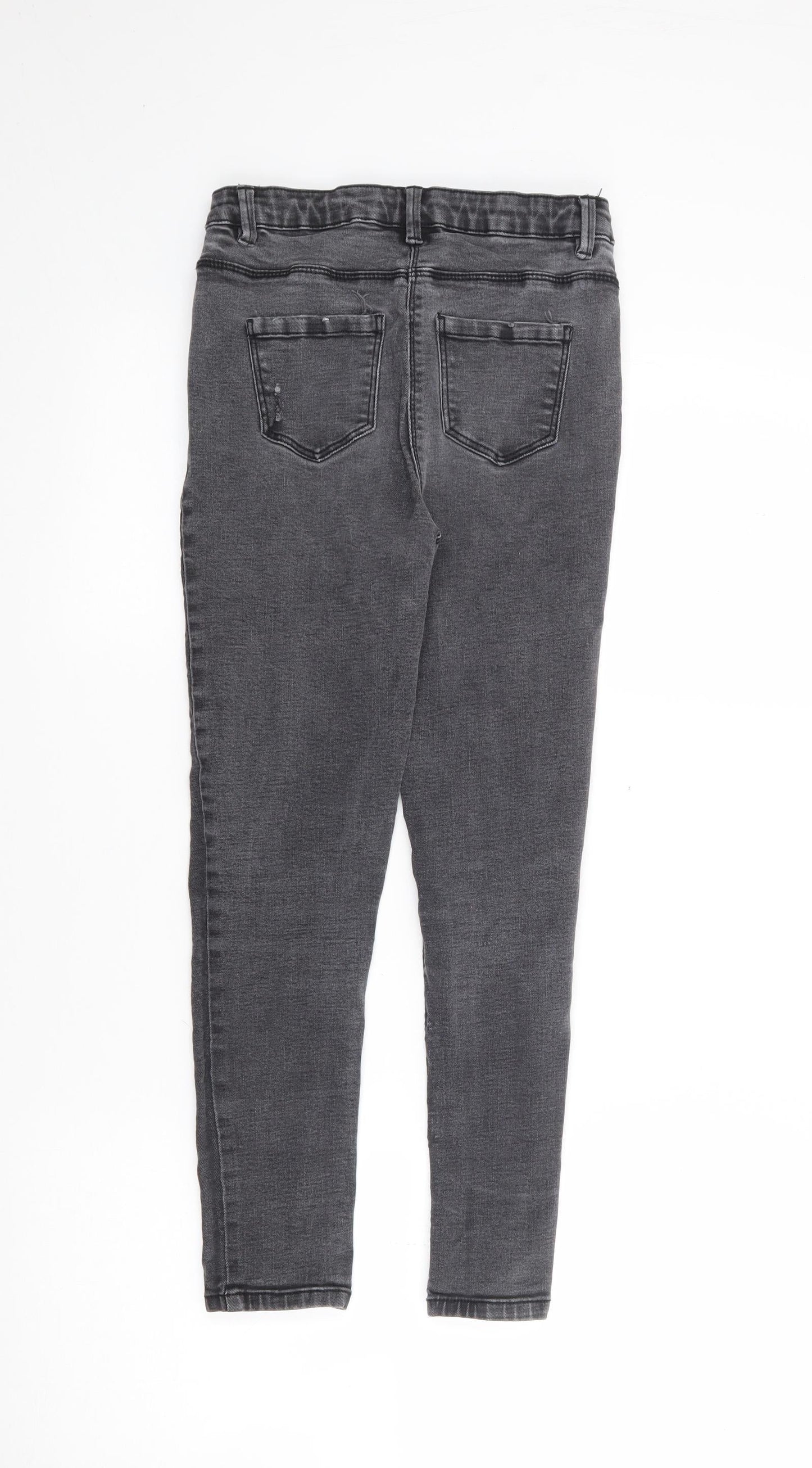 Matalan Girls Black  Cotton Skinny Jeans Size 11 Years  Regular