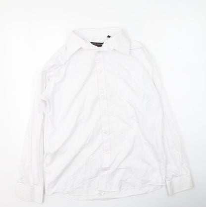 Daniel Grahame  Mens White  Cotton  Polo Size 16 Collared