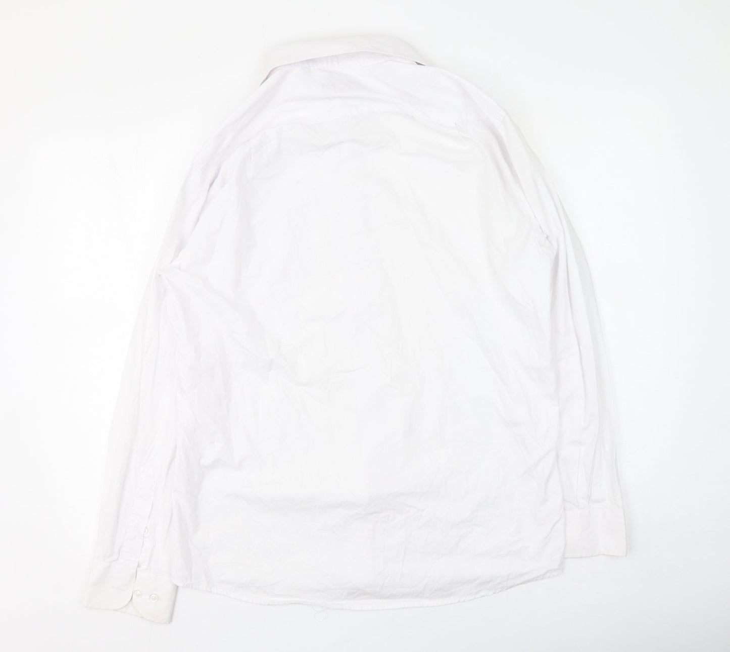 Daniel Grahame  Mens White  Cotton  Polo Size 16 Collared