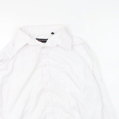 Daniel Grahame  Mens White  Cotton  Polo Size 16 Collared