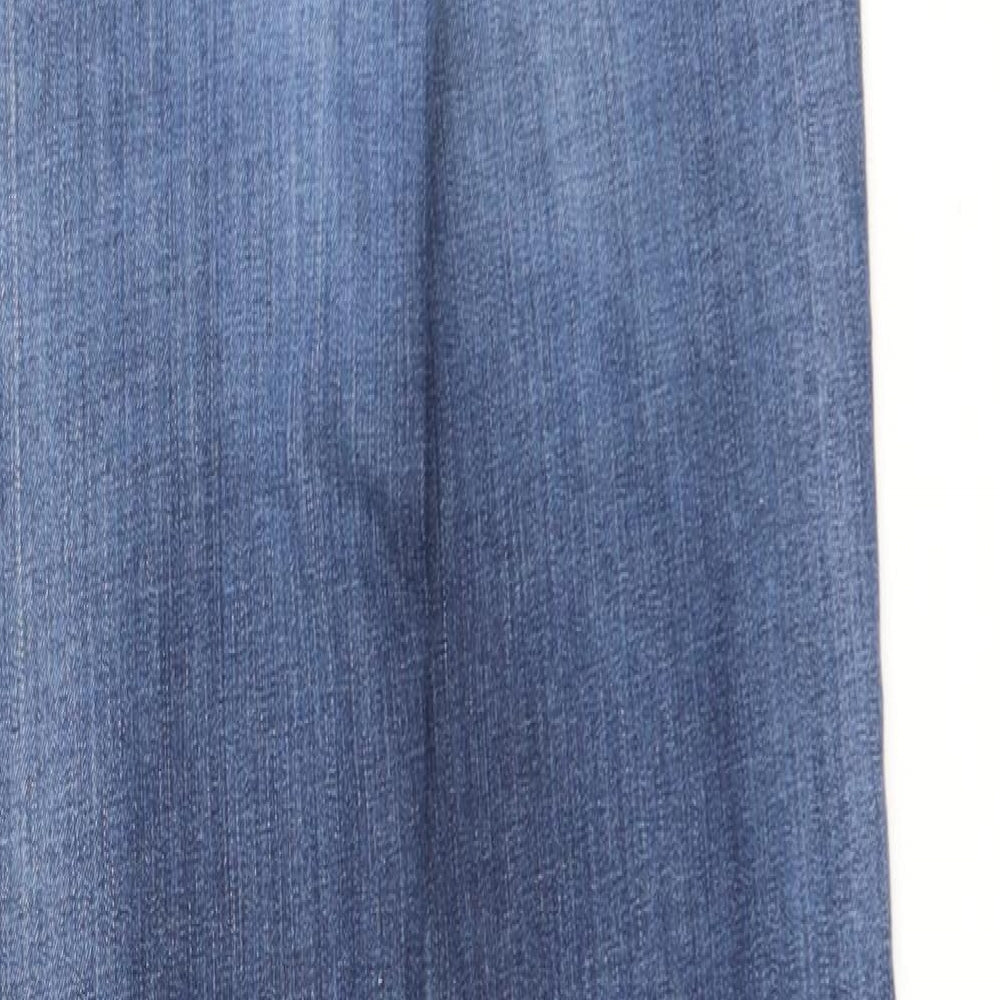 Luz Womens Blue  Cotton Skinny Jeans Size 29 L32 in Regular