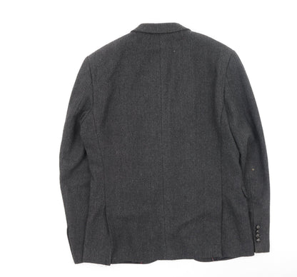 Mens UK Size M Cedar Wood State Grey Rain Coat
