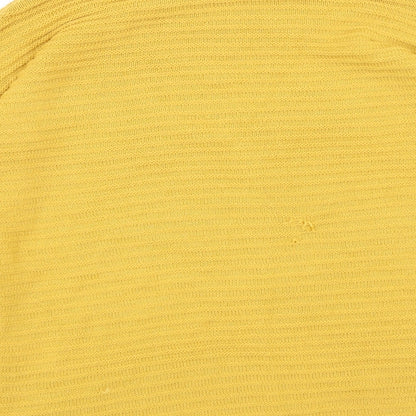 Womens UK Size M Peacocks Yellow Pullover Jumper