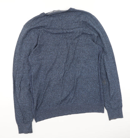 Mens UK Size S Burton Blue Henley Sweatshirt