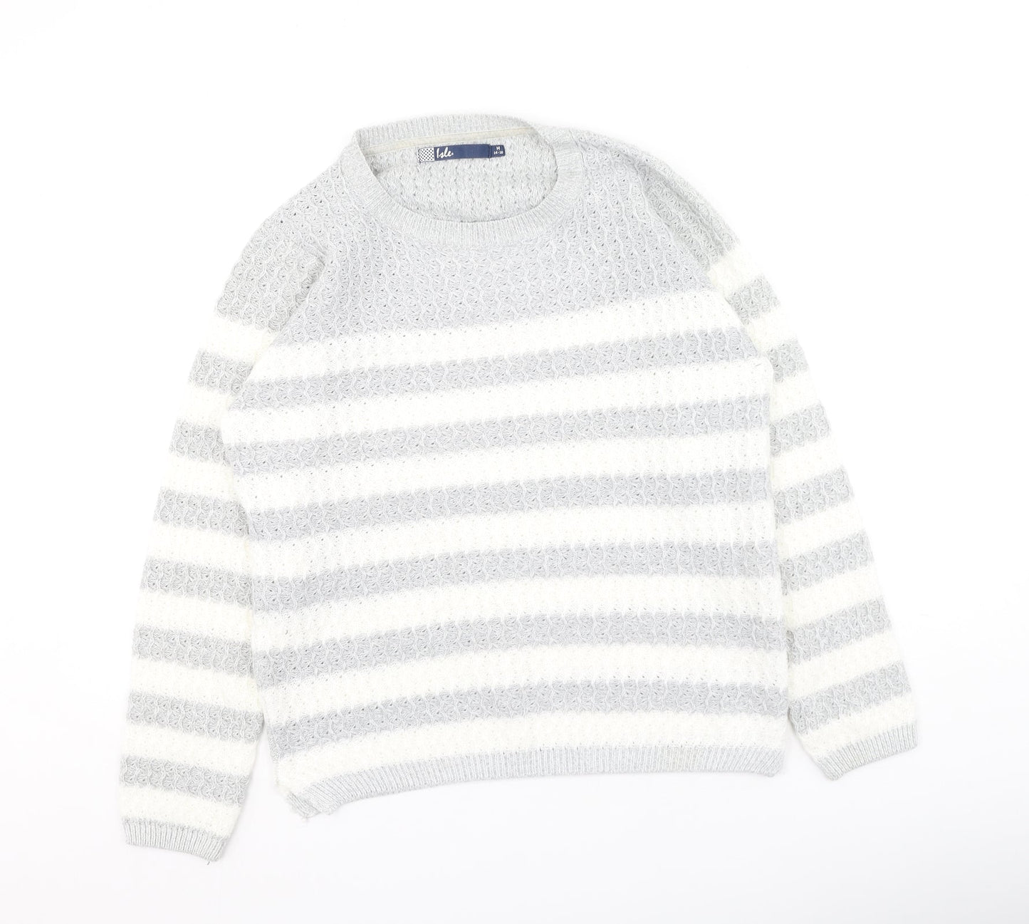 Womens UK Size M Hle Grey Pullover Jumper