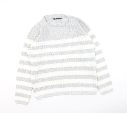 Womens UK Size M Hle Grey Pullover Jumper