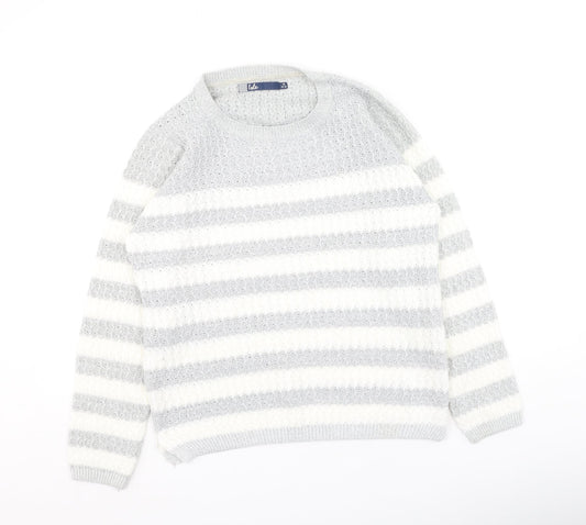 Womens UK Size M Hle Grey Pullover Jumper