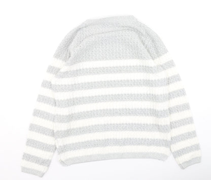 Womens UK Size M Hle Grey Pullover Jumper