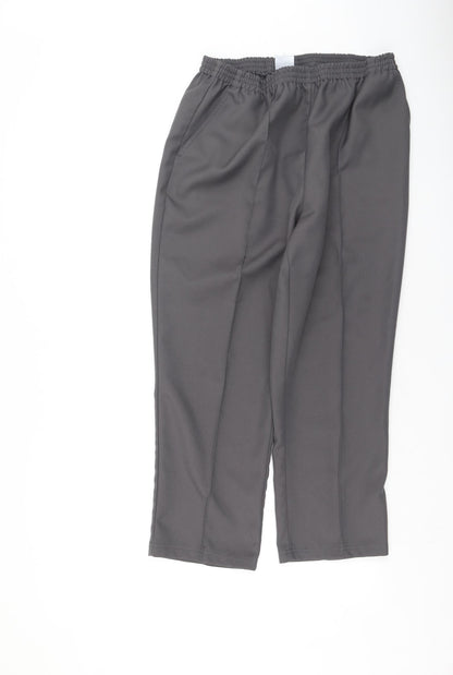 Womens UK Size 18 Damart Regular Fit Sweatpants Grey Trousers