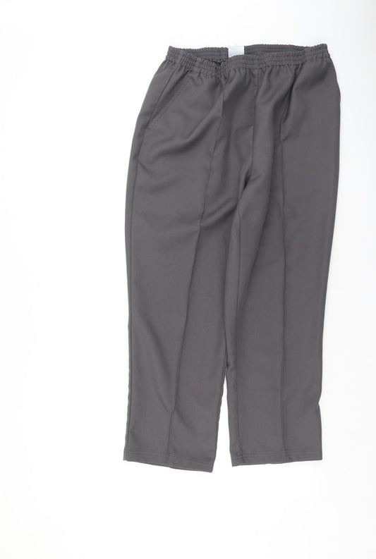 Womens UK Size 18 Damart Regular Fit Sweatpants Grey Trousers