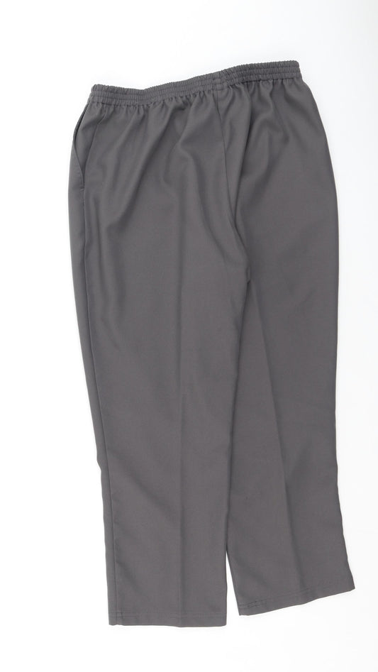 Womens UK Size 18 Damart Regular Fit Sweatpants Grey Trousers