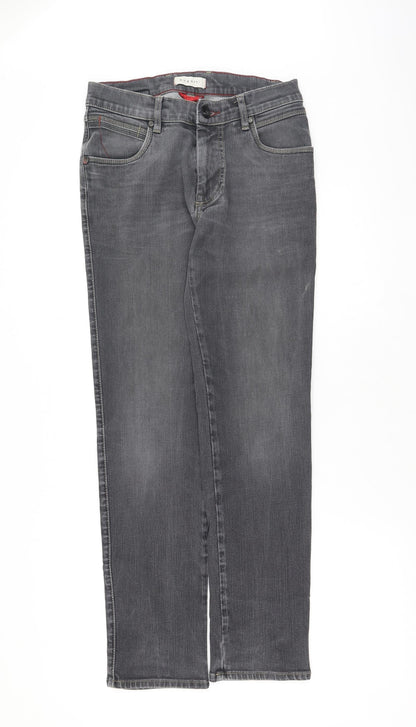 Bugatti Womens Grey  Cotton Straight Jeans Size 28 L31 in Regular