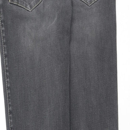 Bugatti Womens Grey  Cotton Straight Jeans Size 28 L31 in Regular