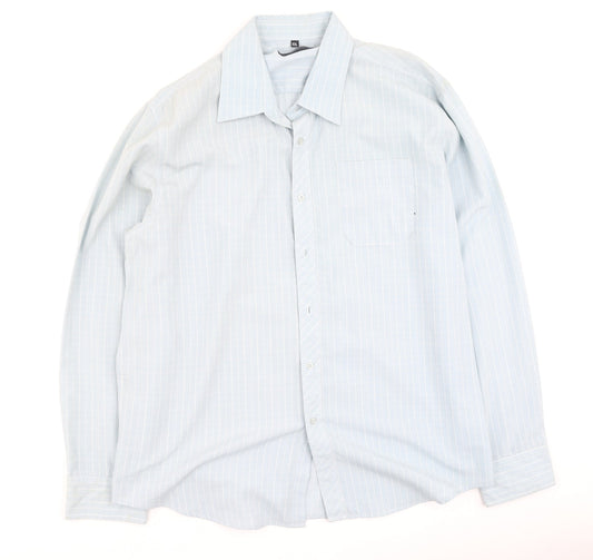 simon clare Mens Blue  Polyester  Polo Size 2XL Collared