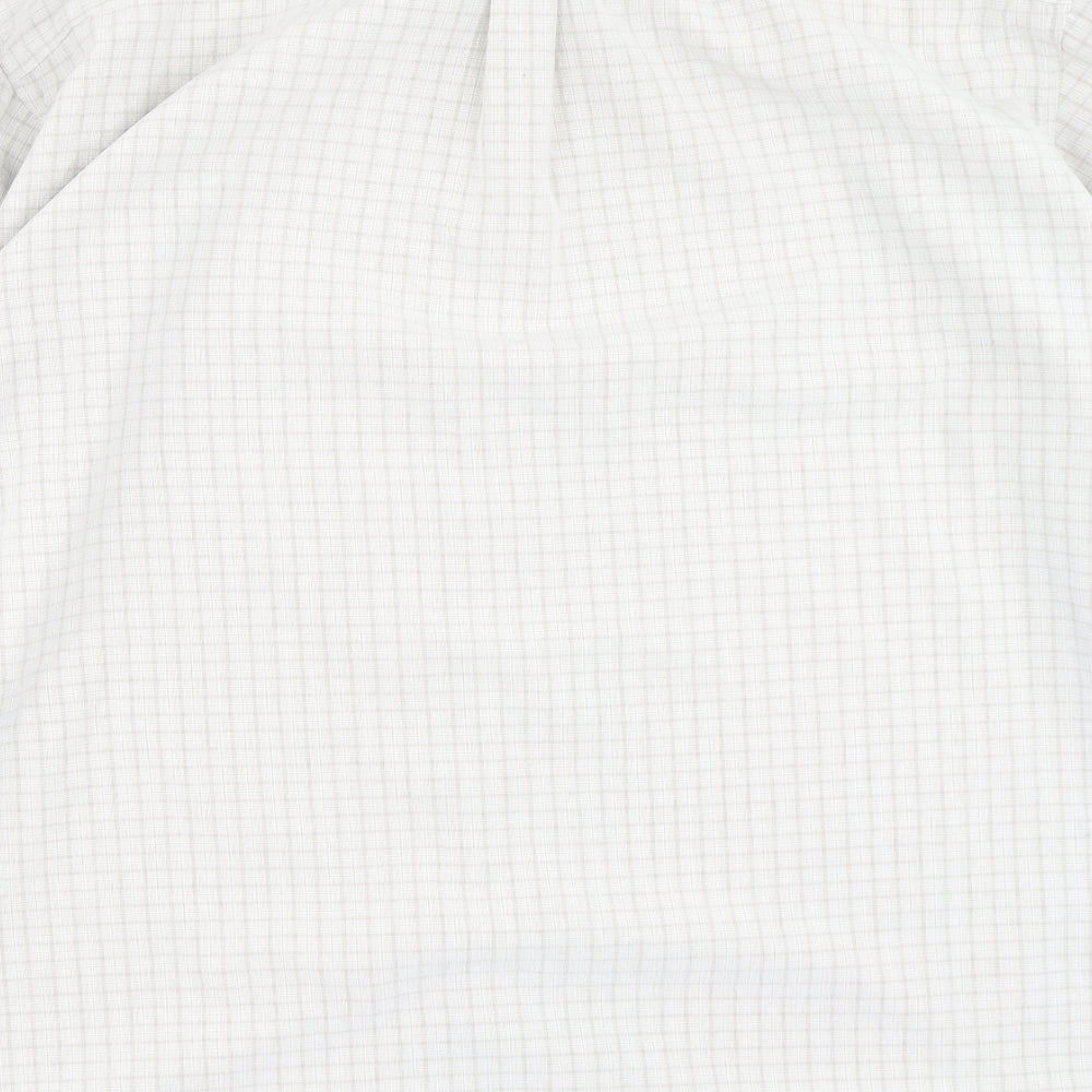 Arnold Palmer Mens Beige Plaid Polyester  Polo Size 2XL Collared