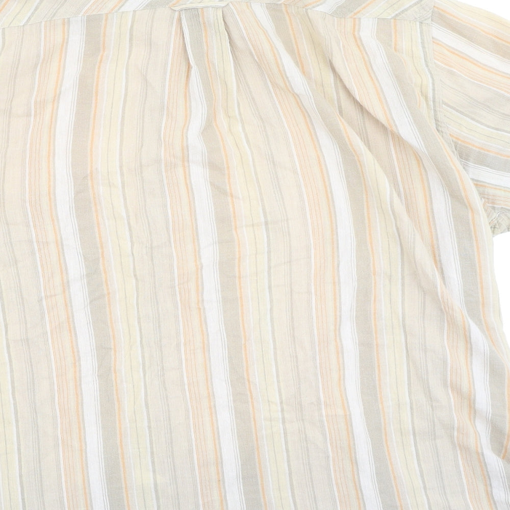 Camel Active Mens Multicoloured Striped Cotton  Polo Size XL Collared