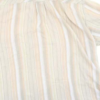 Camel Active Mens Multicoloured Striped Cotton  Polo Size XL Collared