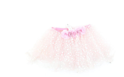 Preworn  Girls Pink  Polyester Flare Skirt One Size  Regular