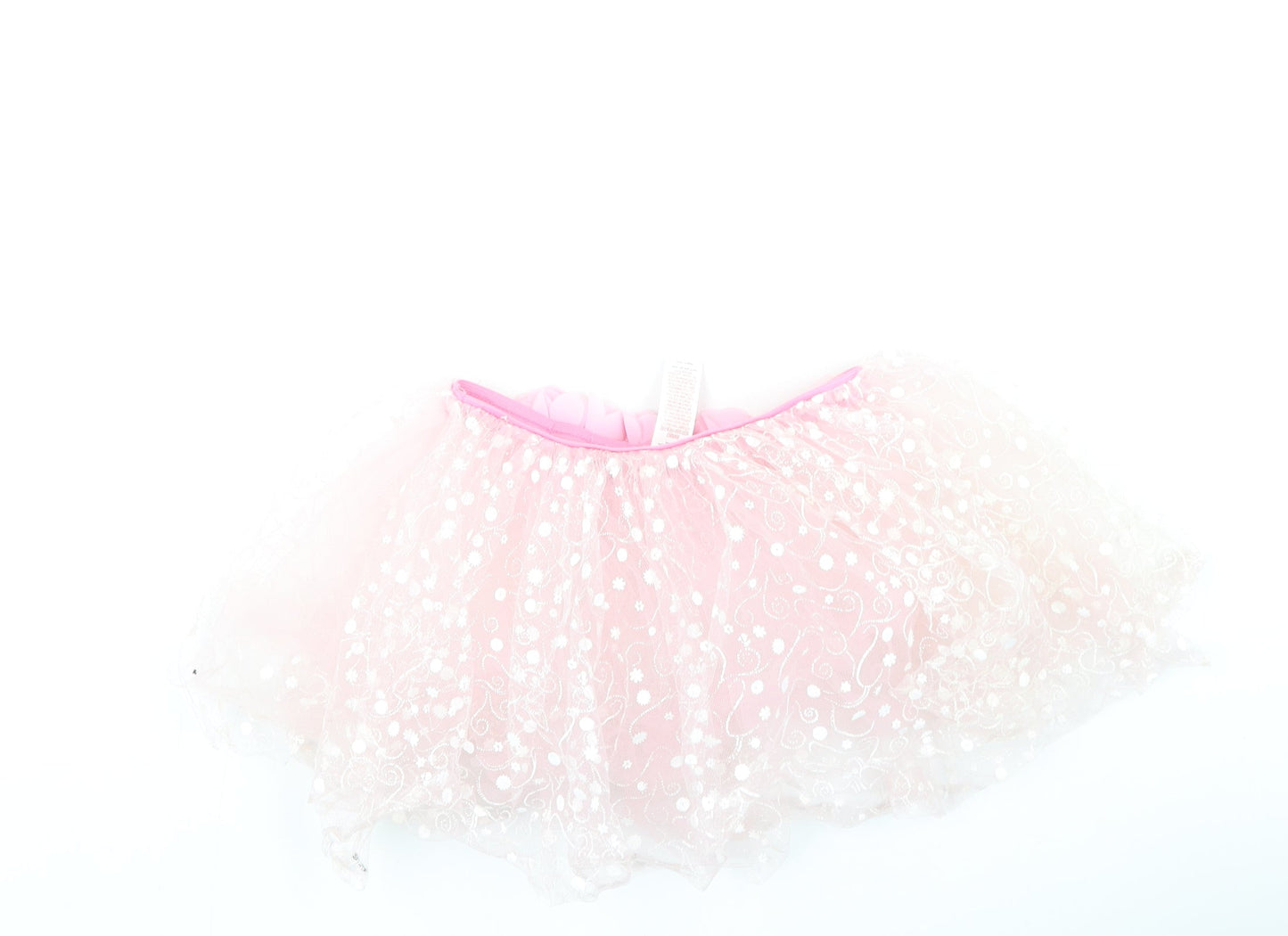 Preworn  Girls Pink  Polyester Flare Skirt One Size  Regular
