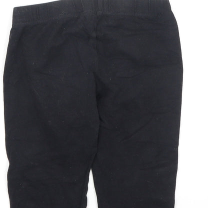 Miss evie Girls Black  Cotton Jegging Trousers Size 7-8 Years  Regular