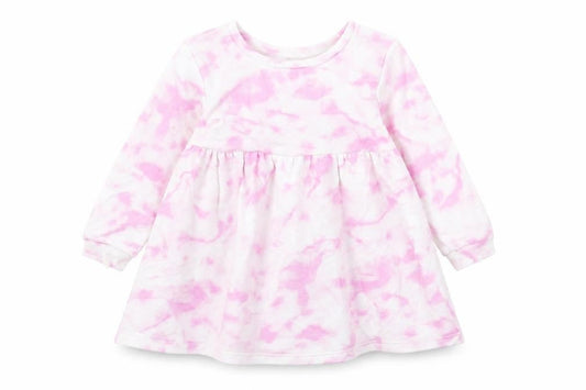 Dunnes Stores Girls Pink  Cotton Fit & Flare  Size 12-18 Months  Round Neck