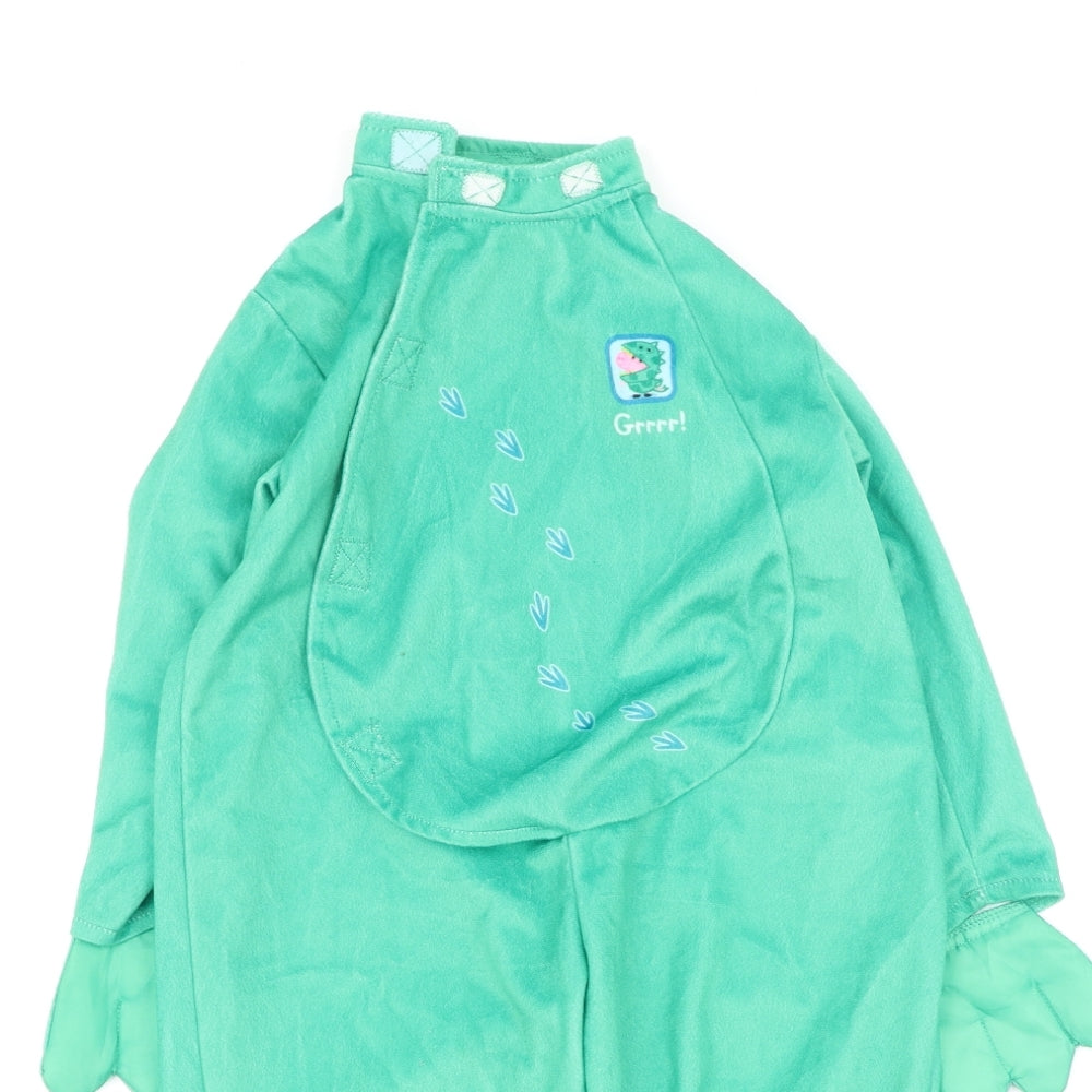Preworn Boys Green   Jacket Coatigan Size 2-3 Years   - Peppa pig