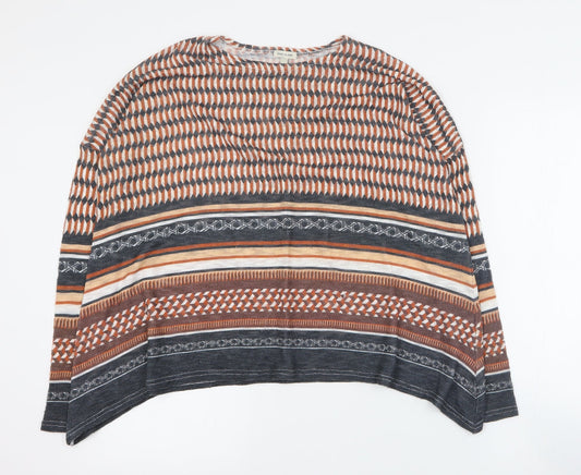 Womens UK Size 8 River Island Orange Pullover Jumper