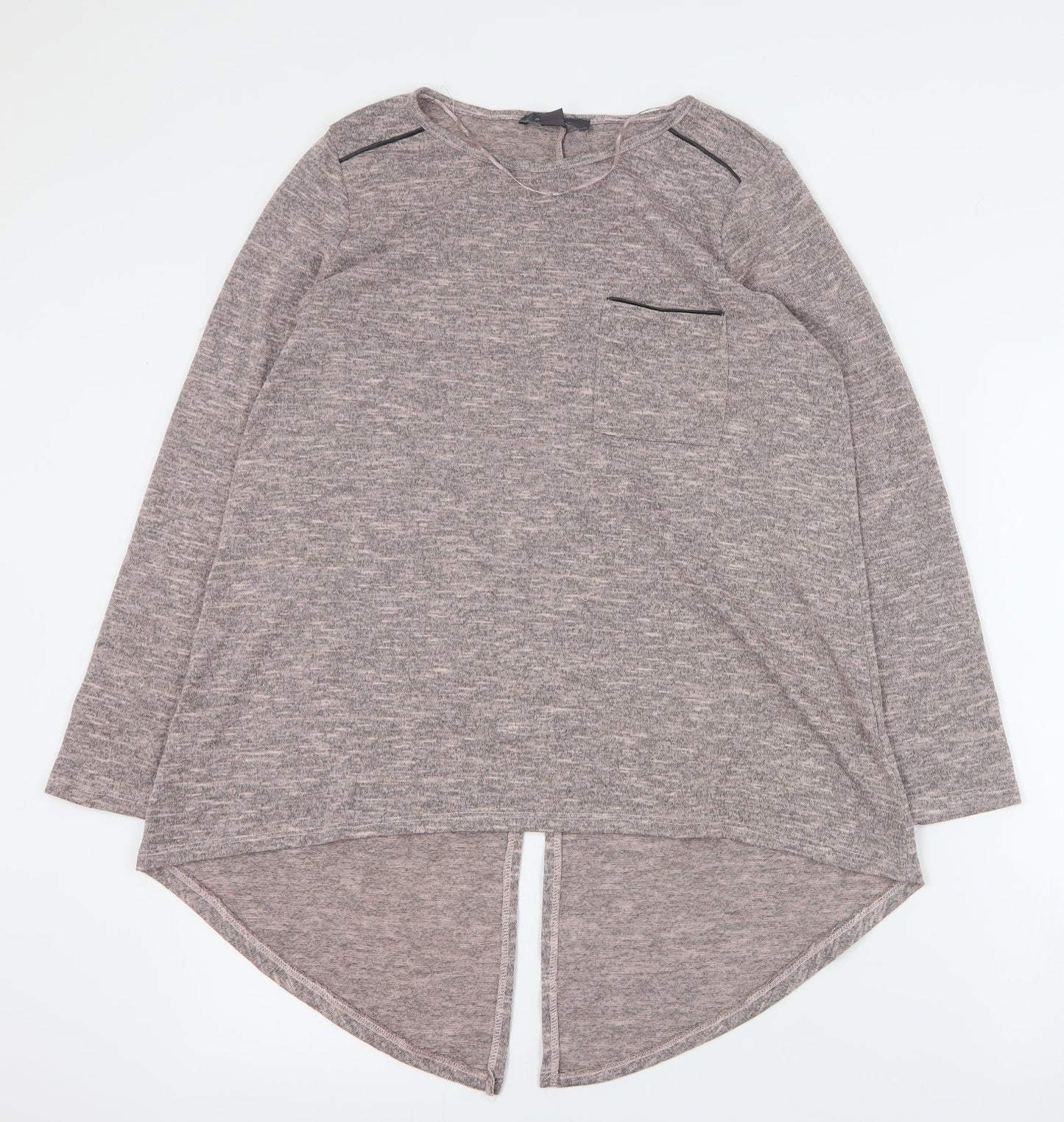 Primark Womens Pink Round Neck  Polyester Pullover Jumper Size S