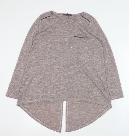 Primark Womens Pink Round Neck  Polyester Pullover Jumper Size S