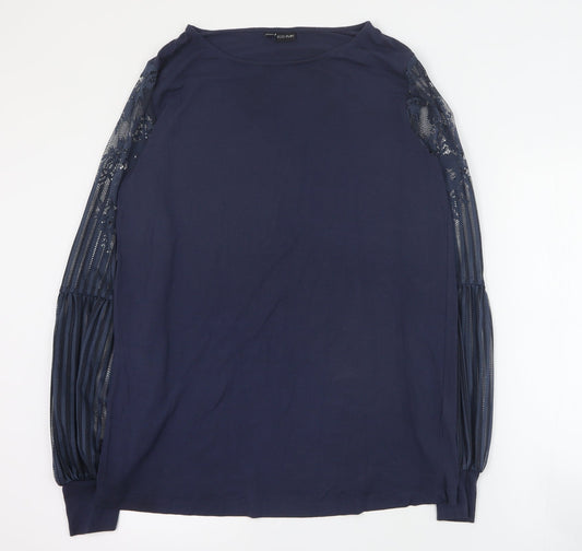 Womens UK Size M Body Flirt Blue Basic T-Shirt