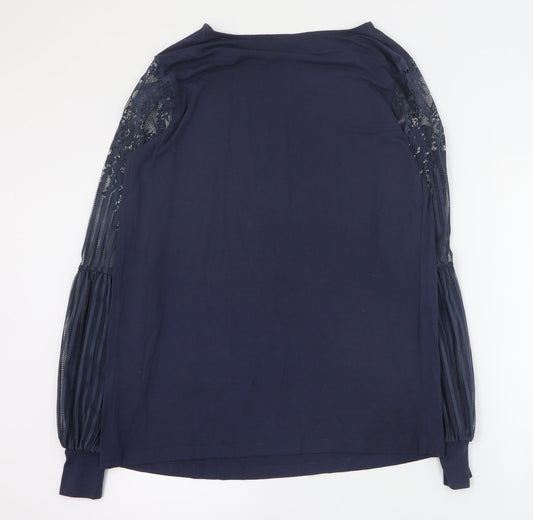 Womens UK Size M Body Flirt Blue Basic T-Shirt